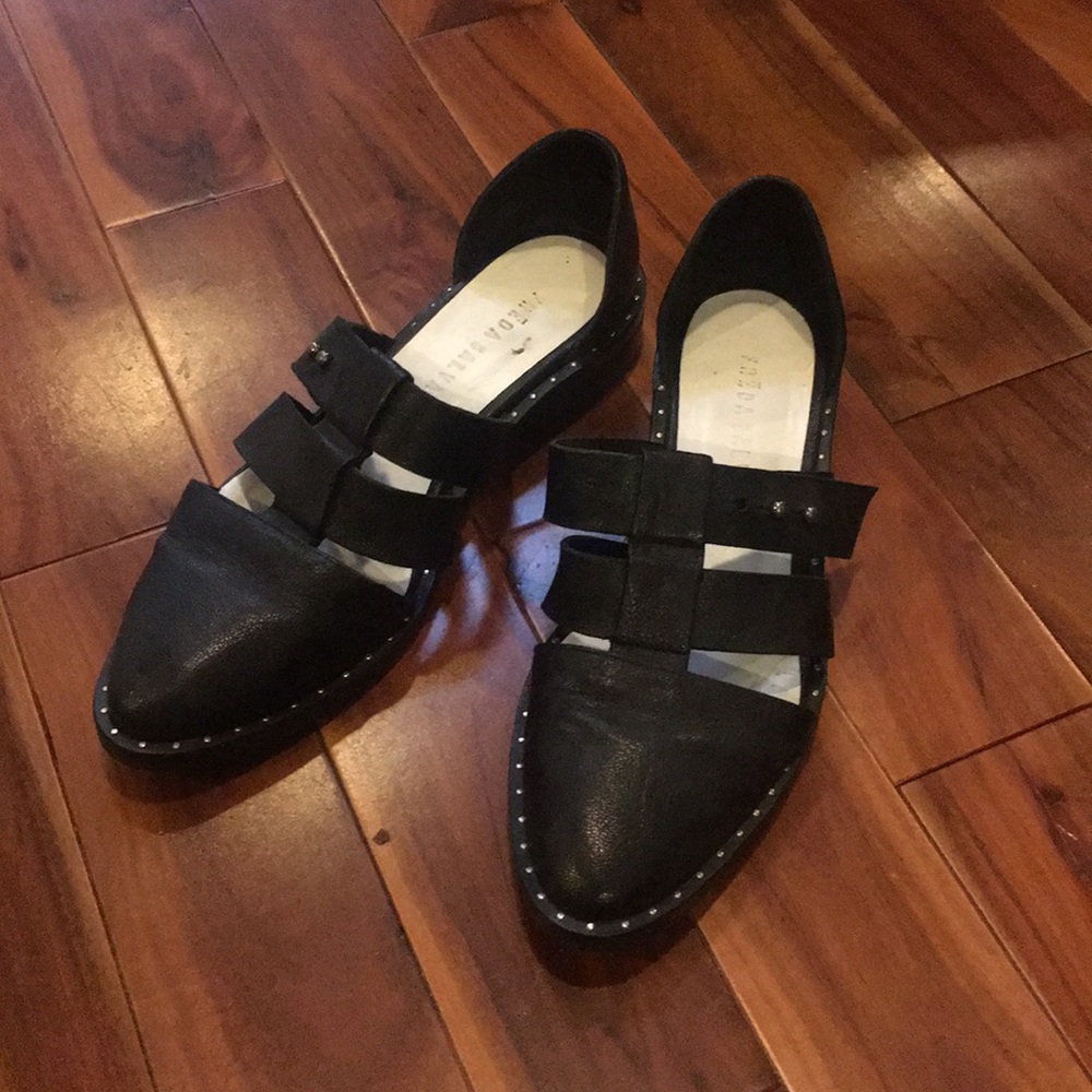 Freda Salvadore Black Flats